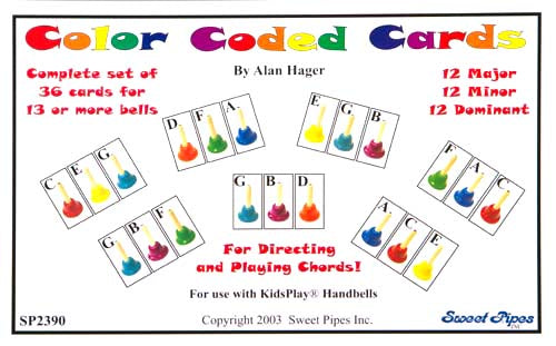 Color Coded Chord Cards for 20-Note Bell Sets