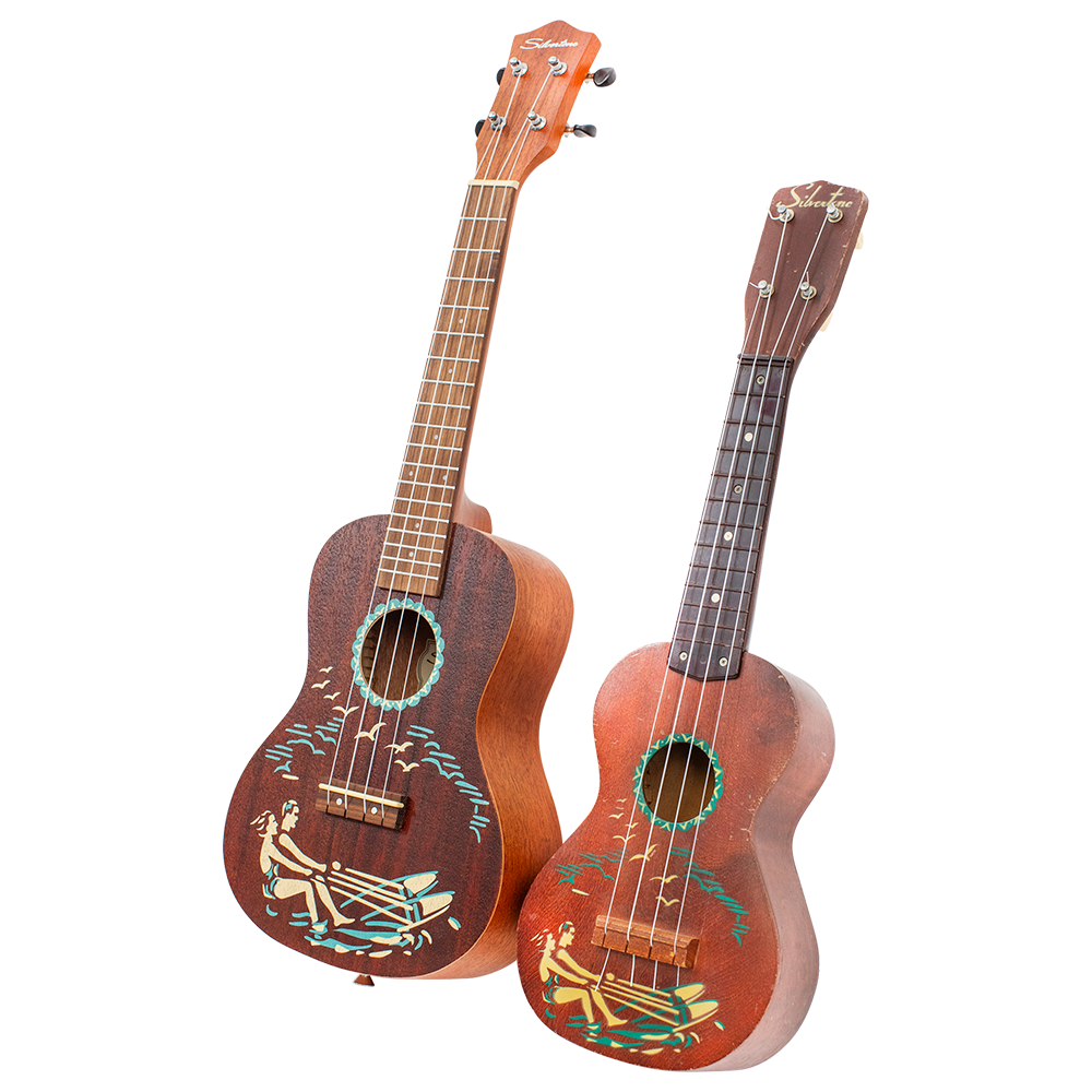 ねこねここねこBig  Ukulele HONU Silvertone 851 