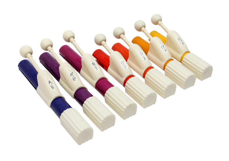 CHROMA-NOTES® 7-Note Expanded Range Student Hand Chimes Set (CNC7)