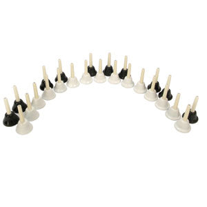25-Note Black and White Hand Bell Set
