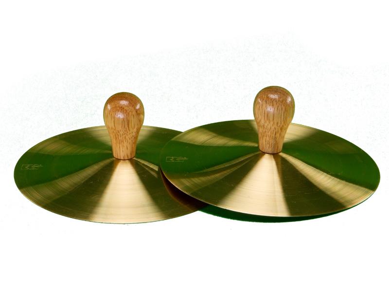 Solid Brass Cymbals with Knobs (pair)