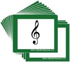 Elementary Music Symbol Cards by ElMusEd