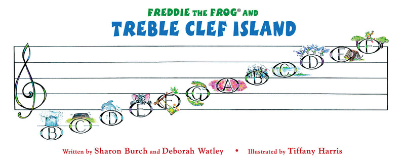 Freddie the Frog Treble Clef Poster