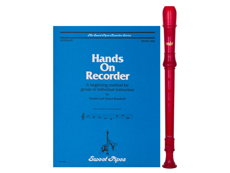 Canto / Hands On Recorder Package Red (CR101R/SP2358)